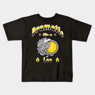 Zodiac attributes: Leo black Kids T-Shirt